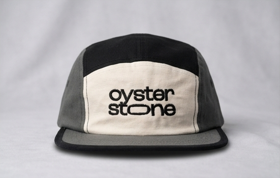 Gorra Oyster Stone 5 paneles - vista frontal